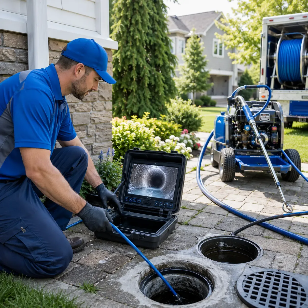 Outdoor drain cleaning professionals serving Cleveland, WI